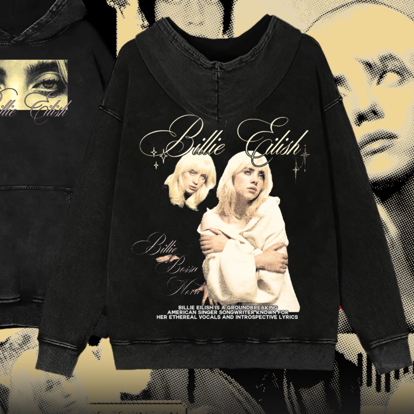 billie eilish washed hoodie