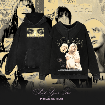 billie eilish washed hoodie